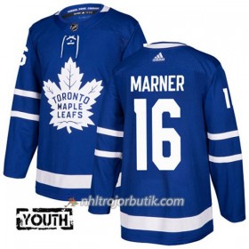 Barn Ishockey Toronto Maple Leafs Tröja Mitchell Marner 16 Adidas 2017-2018 Blå Authentic